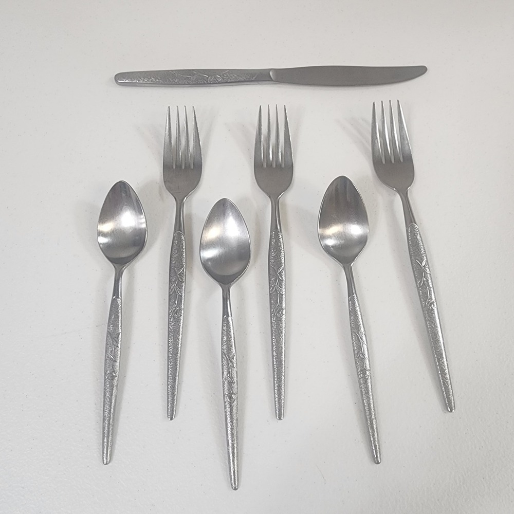 National Silver FLEUR Stainless NASCO Rose Japan Silverware replacement Flatware